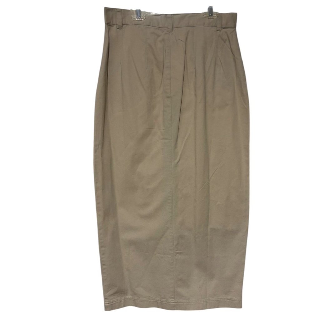 Gap vintage 90s button down khaki long skirt Maxi Y2K NWT Women's sz 12 - Picture 5 of 5